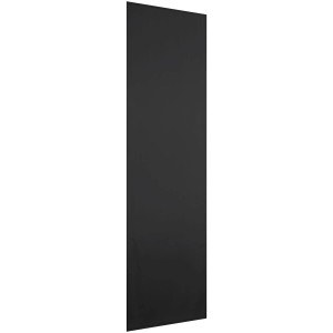 Bestlivings Flächenvorhang Ellen in Schwarz, ideal als Fensterdekoration oder Raumteiler.
