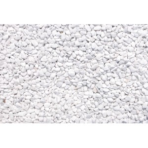 Weiße Marmor Zierkiesel Carrara, 5-12 mm, für Garten & Deko.