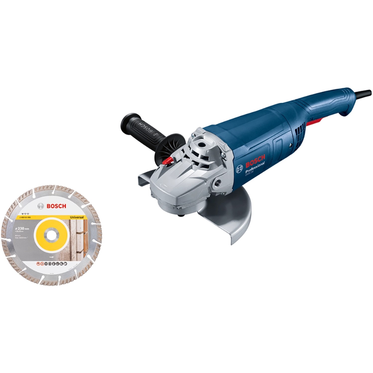 Bosch Professional Winkelschleifer GWS 20-230 P 2.000 W mit Diamantscheibe günstig online kaufen