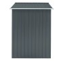 Hattoro S100 Metall Gerätehaus XL in Grau, Gartenhaus für Gartengeräte.