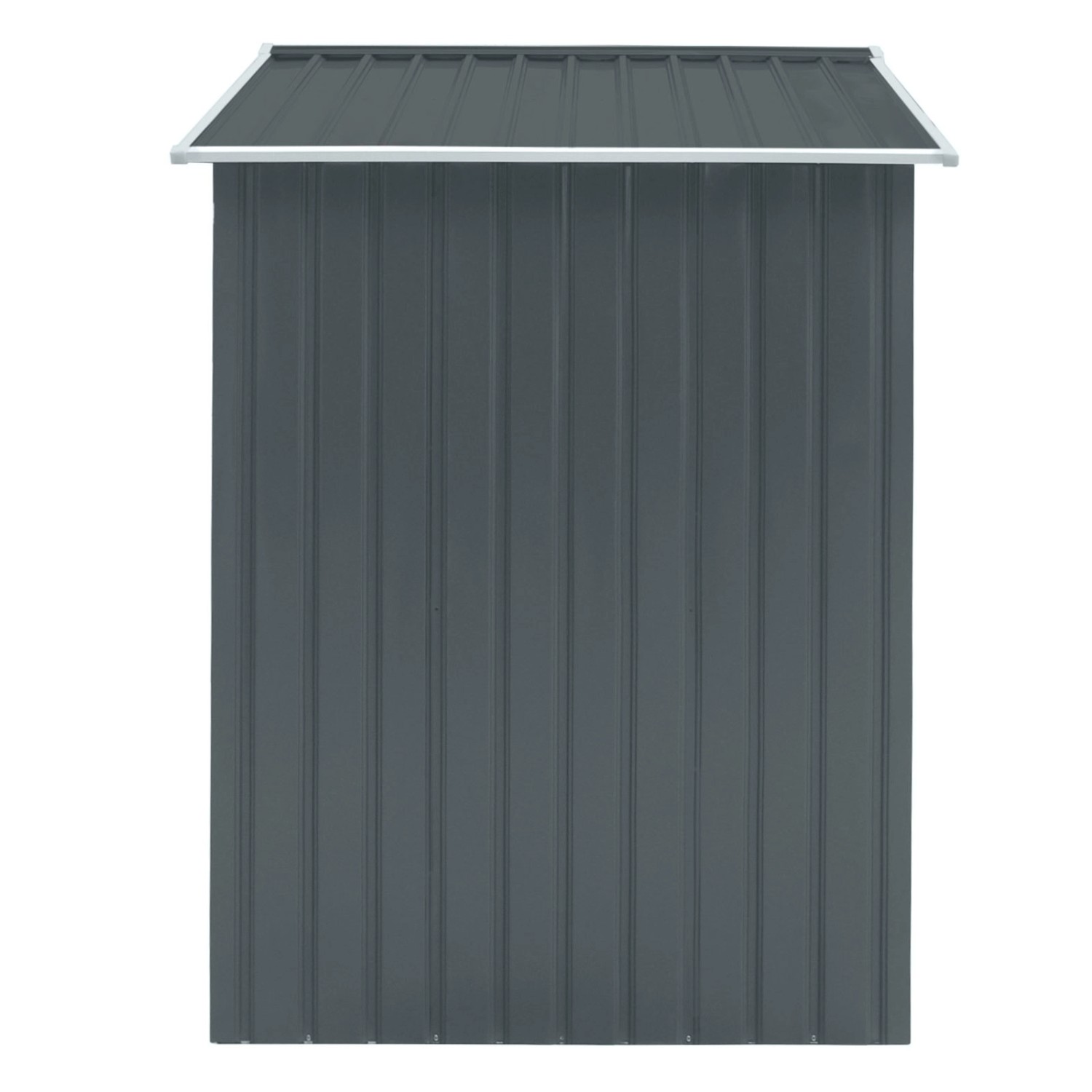 Hattoro S100 Metall Gerätehaus XL in Grau, Gartenhaus für Gartengeräte.