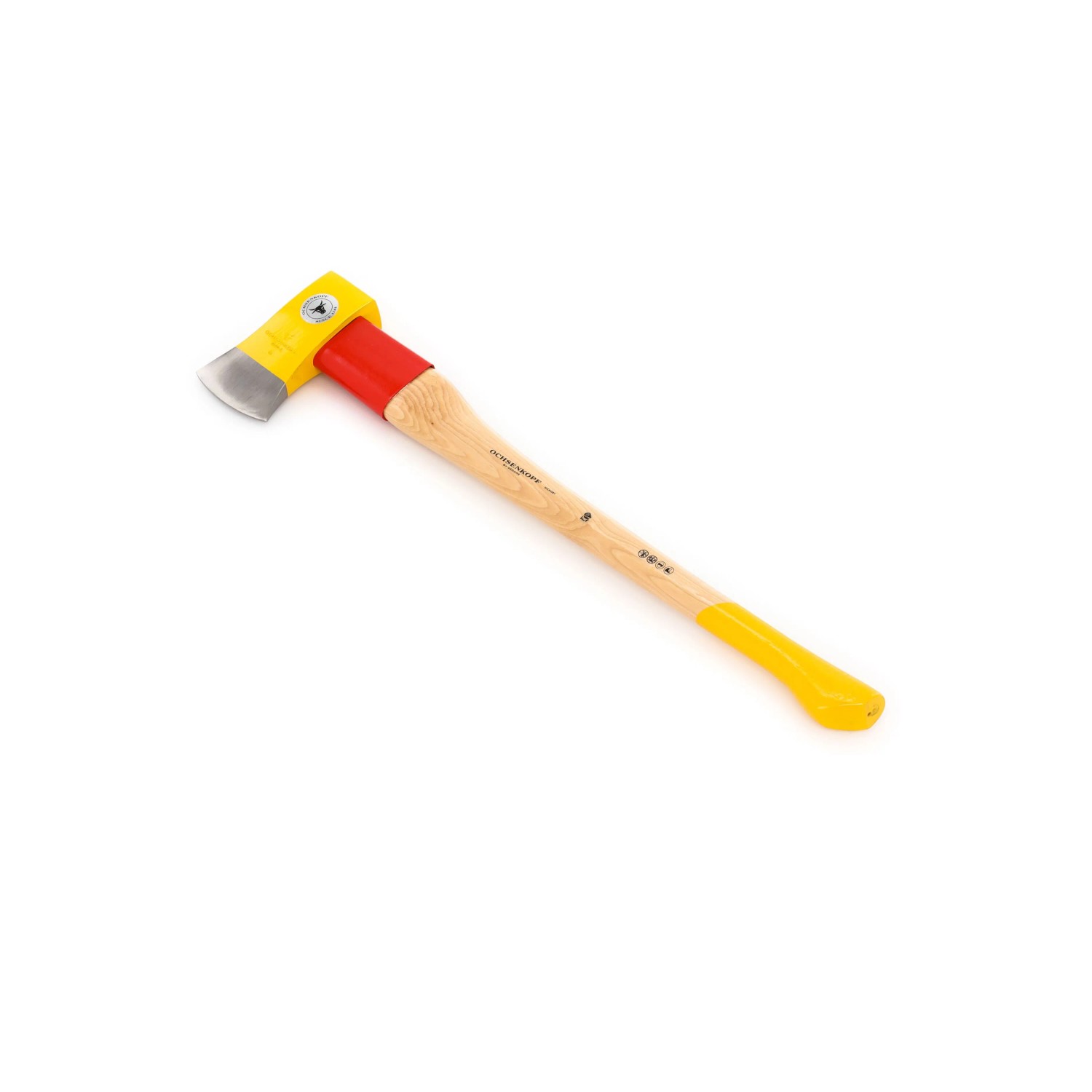Ochsenkopf Axt Spalt-Fix OX 648 mit Hickorystiel, gelb/rot, 80 cm