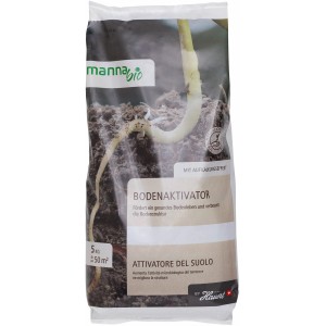 Manna Bio Bodenaktivator 5 kg im Sack: Bodenverbesserer für gesundes Wachstum und bessere Bodenstruktur.