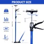 CCLIFE Deckenstütze 4er-Set, 115-290cm, max. 30kg. Montagestütze für Gerüste, blau.