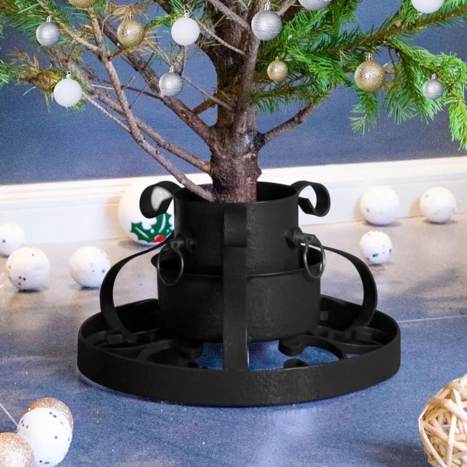 vidaXL Christbaumständer Schwarz 29x29x15,5 cm kaufen bei OBI