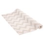 Venilia Bodenmatte Venisoft Anti-Rutsch Chevron, 65x90 cm, weiß-grau, gerollt.