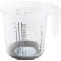 Keeeper Messkanne Massimo, 1 l, Nordic Grau. Küchenhelfer mit Anti-Rutsch-Funktion und Mess-Skala.