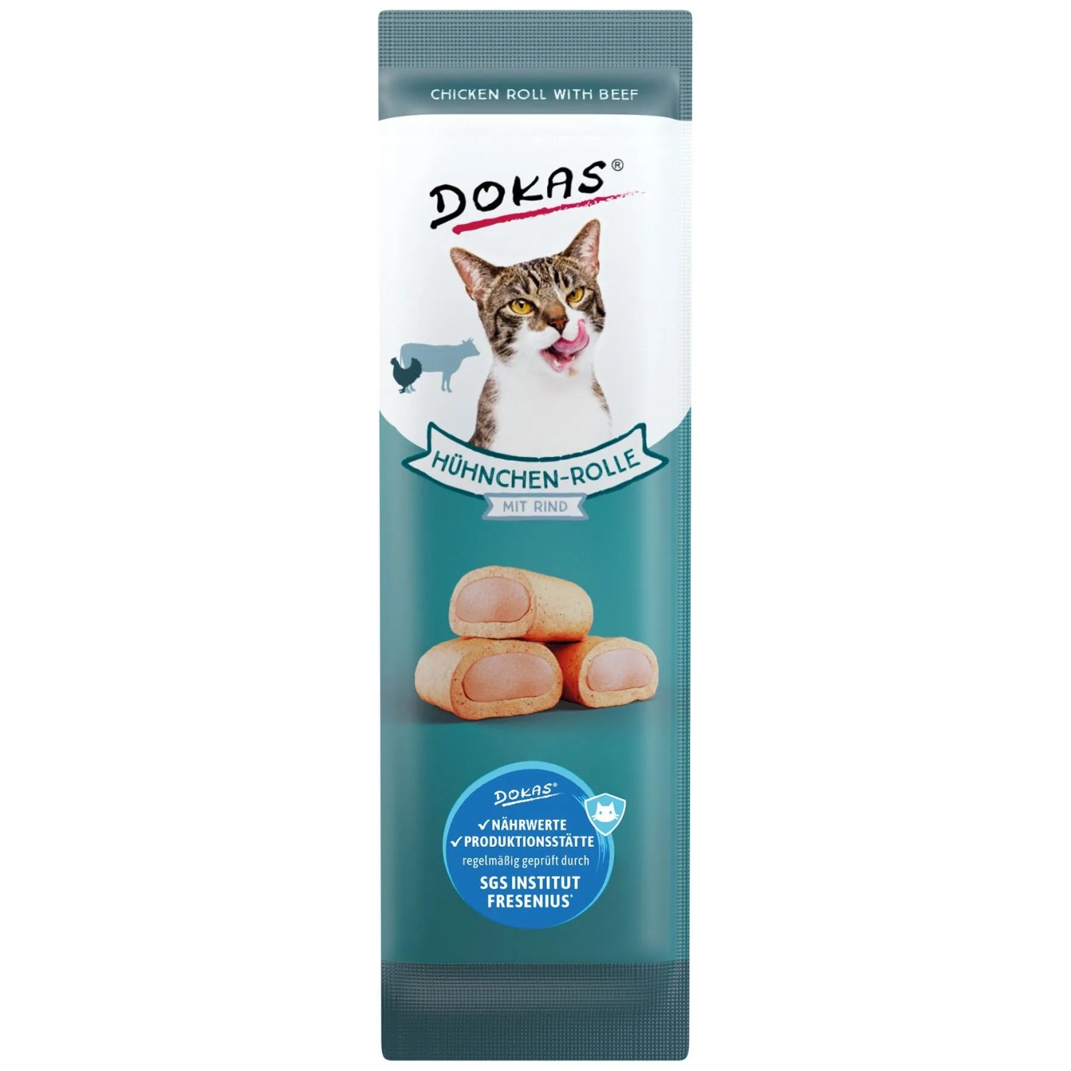 Dokas Hühnchenrolle mit Rind 10 g