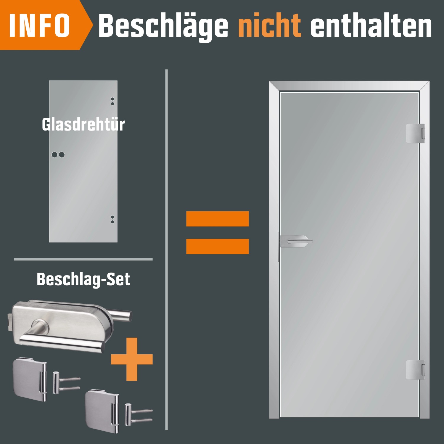Glasdrehtür mit Siebdruck Dekor, ohne Beschläge. Glastür für Innentüren im modernen Design.