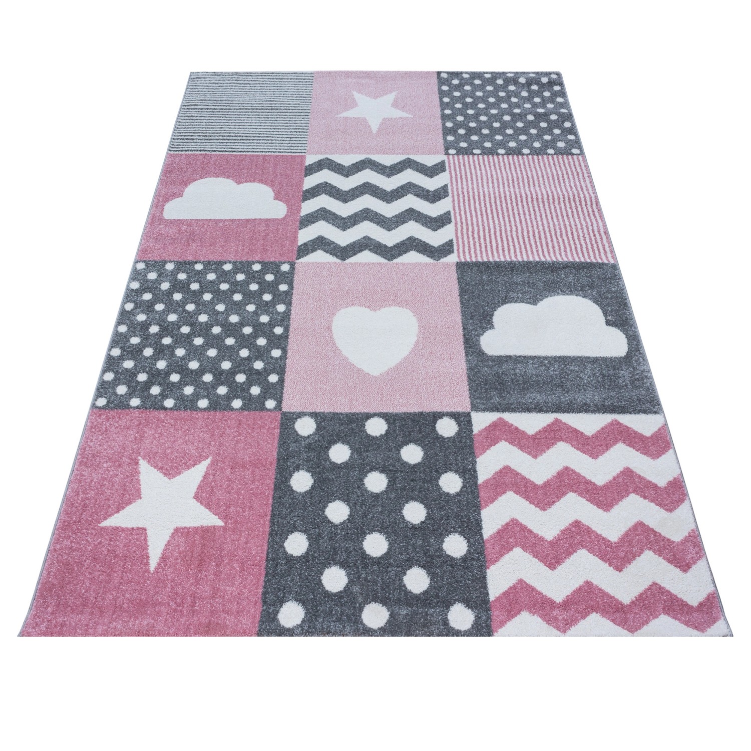 Ayyildiz Kinderteppich Kids 620 Pink 160 cm x 230 cm günstig online kaufen