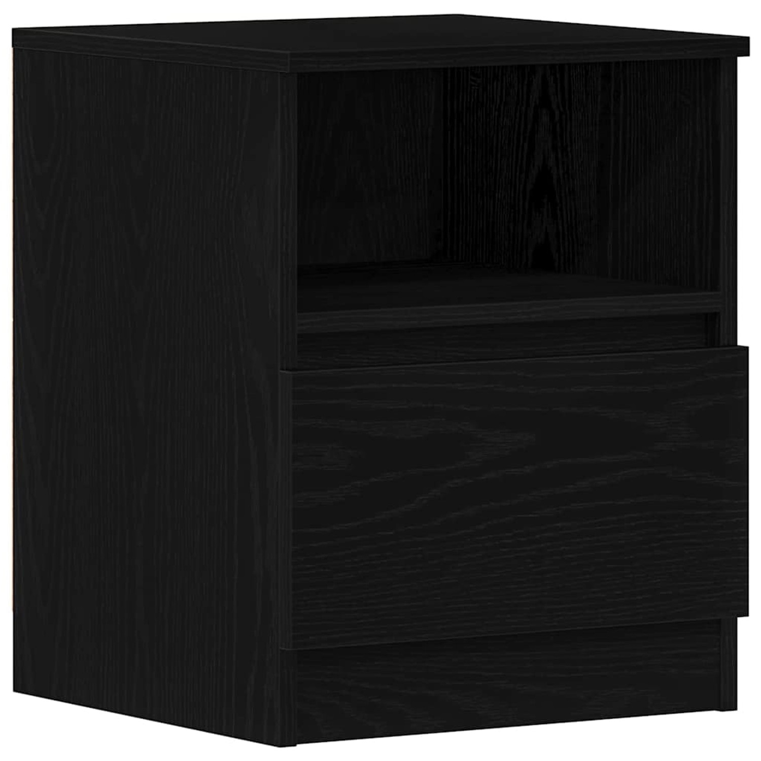 vidaXL Nachttisch 2 Stk Schwarz Eichen-Optik 40 x 40 x 50 cm 862610 günstig online kaufen