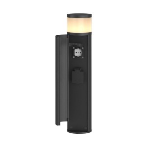 Lucande Außenleuchte Corban 9616171 Spritzwassergeschützt Modern in Schwarz aus Aluminium 1-flammig G9