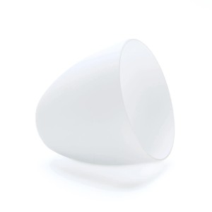 Weißer Orion Lightstyle Lampenschirm Susan, E27, Ø 16 cm, Kegelform aus Glas.