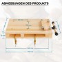 Wiltec Hobelbank 45,5x28x7cm Mini-Werkbank Holz Schraubstock Hobeln Klemmen Mobil Wiltec Hobelbank 455X28X7Cm Mini-Werkbank Holz Schraubstock Hobeln Klemmen Mobil_4