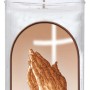 Grablicht Ambrosius mit Motiv Betende Hände, Brenndauer 5 Tage.