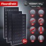 Floordirekt Werkzeugwand Parker, 3 Lochplatten schwarz-rot mit Werkzeughalter-Set.