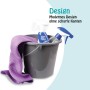ProHome Eimer Anthrazit 5L 4er-Pack mit Putzlappen und Sprühflaschen für Reinigung.