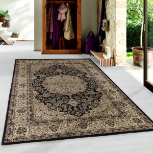 Ayyildiz Orientteppich Kashmir, schwarz, 120x170 cm. Teppich mit orientalischem Muster.