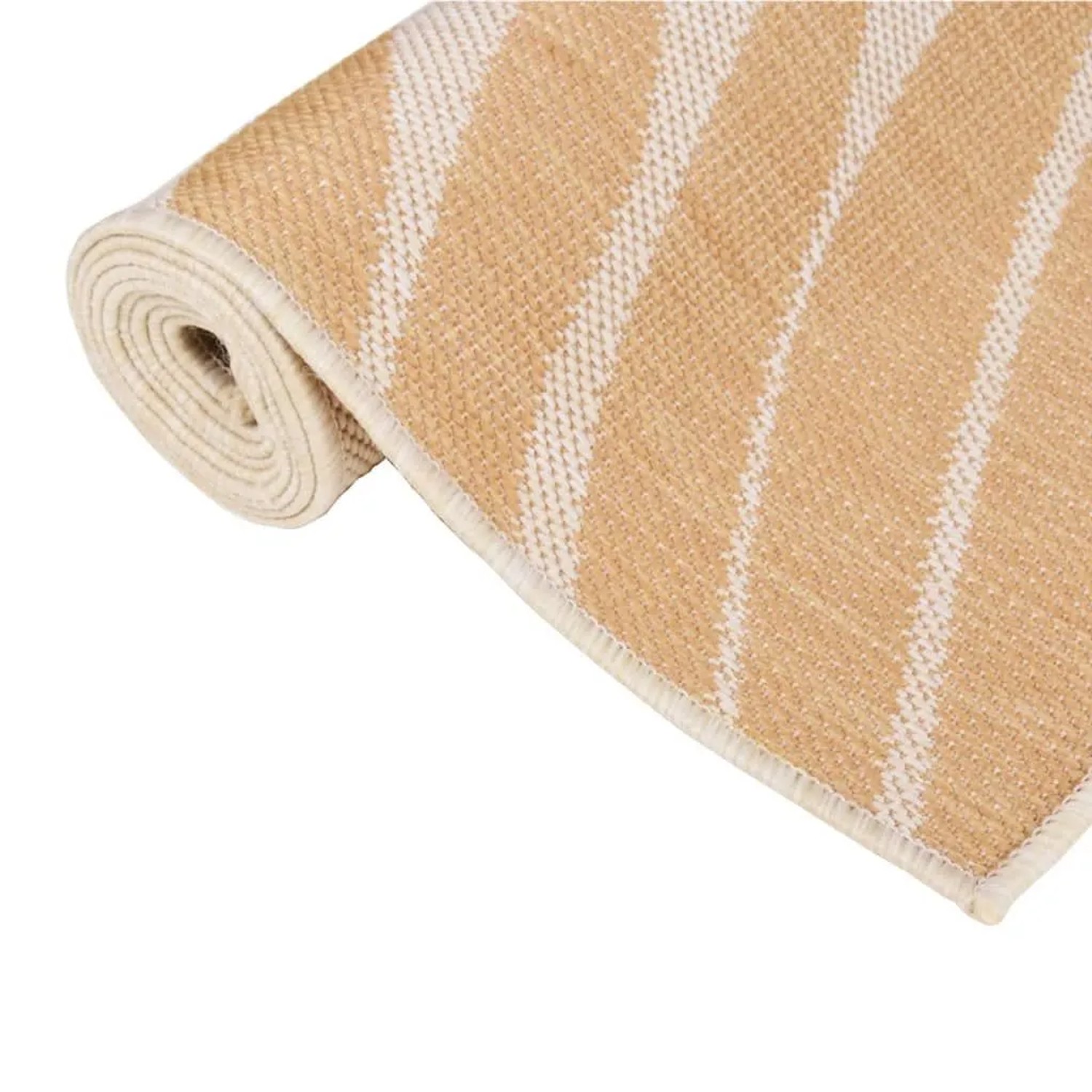 vidaXL Outdoor-Teppich Flachgewebe 100x200 cm Blattmuster 340857_3