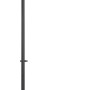 Schwarze Globo Stehleuchte LENIUS aus Metall mit verstellbarem Lampenschirm.