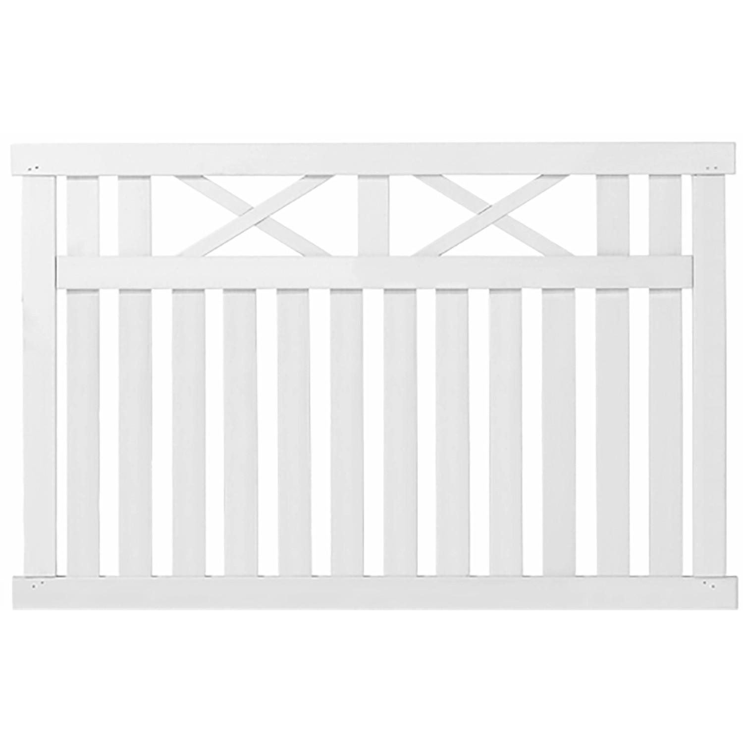 Vorgartenzaun Vinesse Nadelholz Weiß 150 cm x 96 cm günstig online kaufen