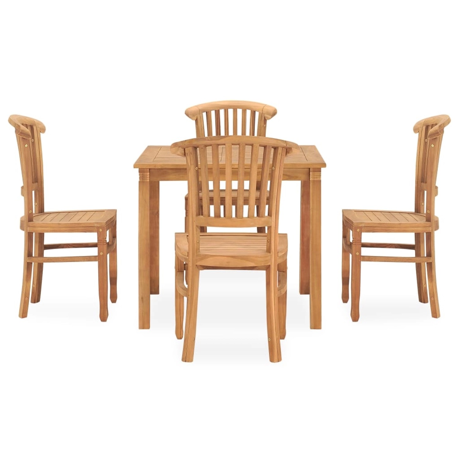 vidaXL 5-tlg Garten-Essgruppe Massivholz Teak Modell 29 günstig online kaufen