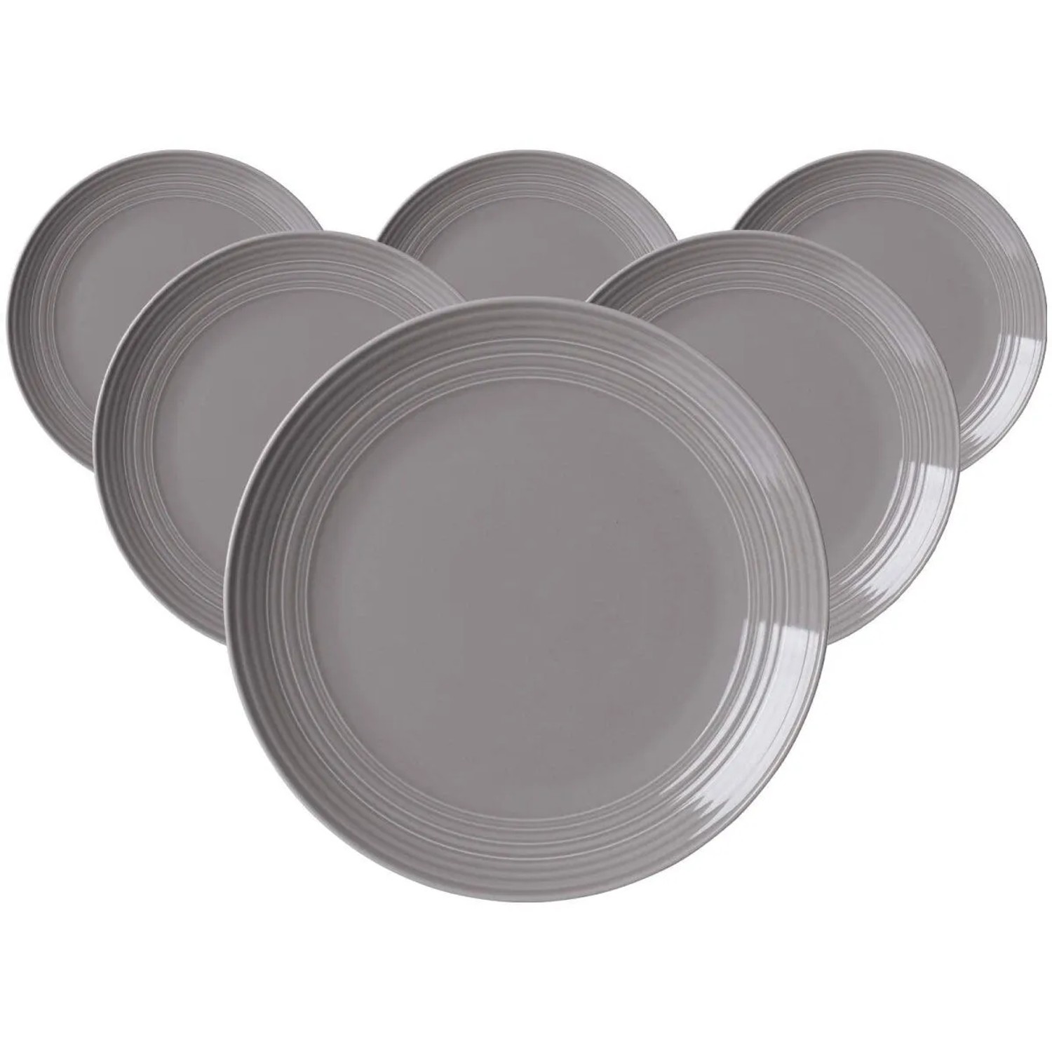 Ritzenhoff & Breker Levi Speiseteller 27 cm 6er Set Grau
