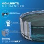 Bestway Framepool Steel Pro Max Lichtgrau Ø 427 x 107 cm_6