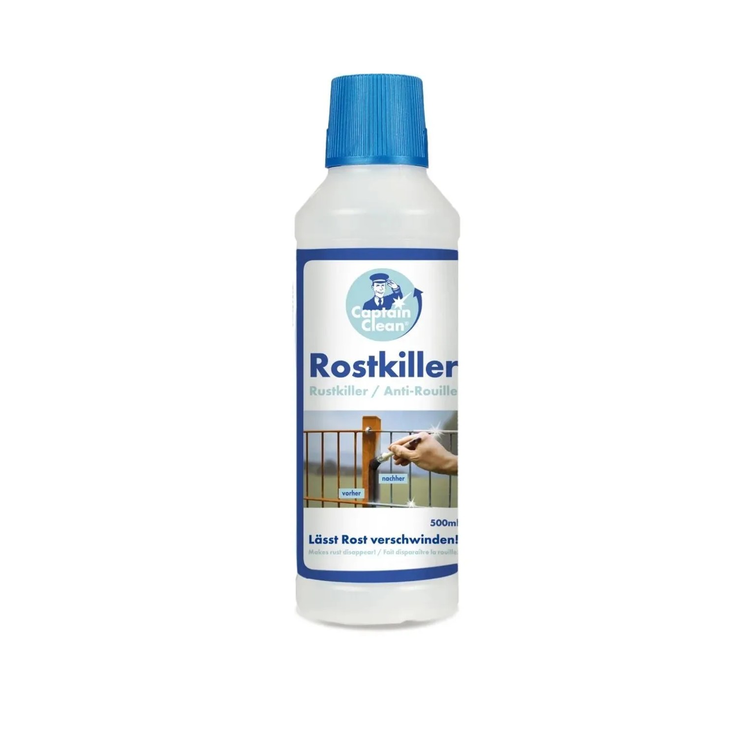 Flasche Westfalia Captain Clean Rostkiller 500 ml. Rostumwandler und Grundierung.