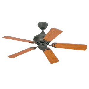 Westinghouse Deckenventilator Nevada, 105 cm, Eisen antik, Holzdekorflügel, mit Zugkette.