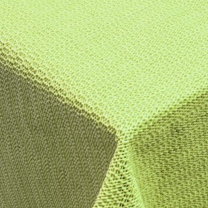Ovale, anisgrüne Garten-Tischdecke, 160x210 cm, Weichschaum, wasserabweisend.