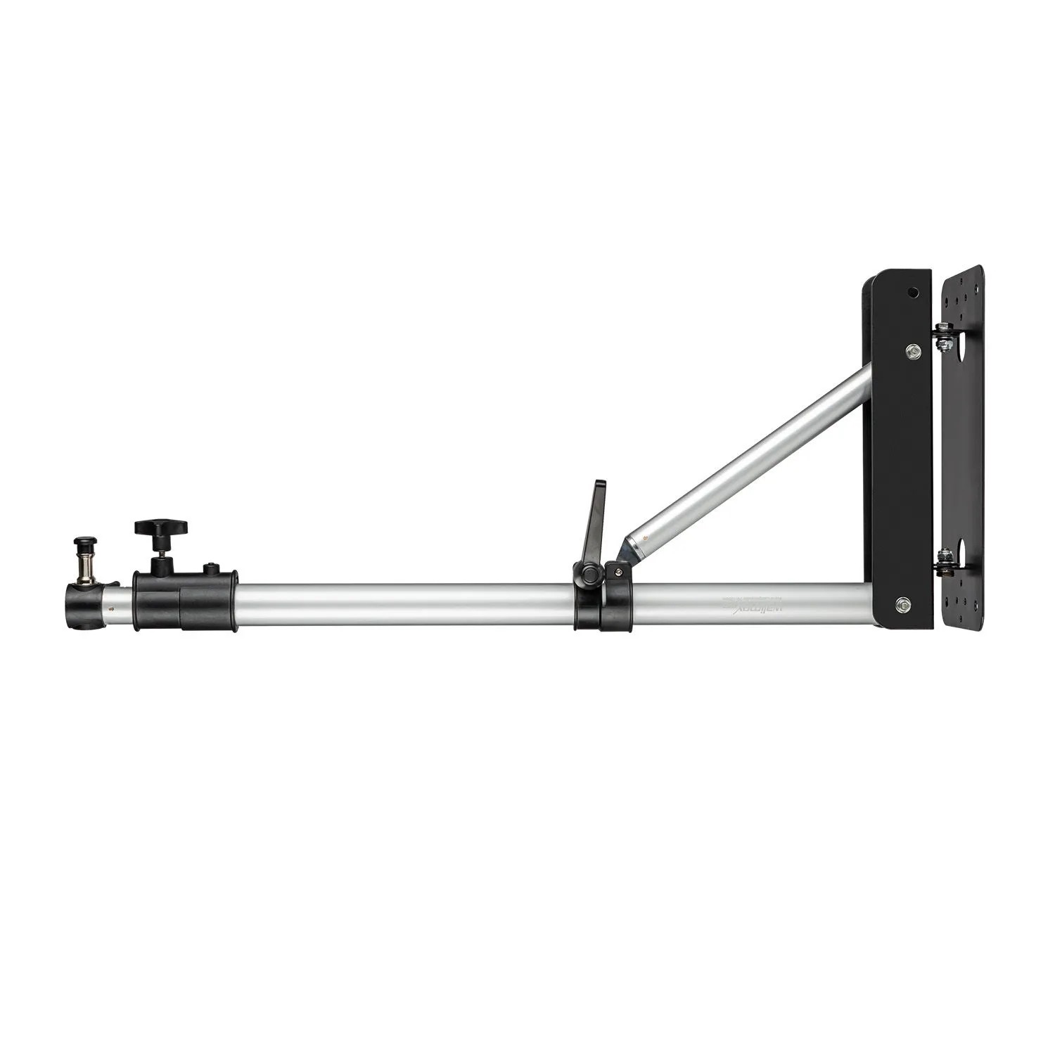 Walimex Pro Wand-Lampenstativ 70-120Cm Schwarz 9X70X19Cm 6Kg Spigot Wandhalter