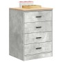 vidaXL Garagen-Aufbewahrungsschrank Betongrau Massivholz Kiefer 860601_4