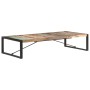 Rechteckiger Couchtisch vidaXL aus Altholz massiv mit Stahlgestell, 180x90 cm.