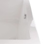 Detailaufnahme der weißen Calmwaters Duo-Badewanne Modern Square, 200x90 cm, mit Ablaufgarnitur.