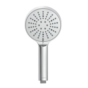 Schütte Handbrause Como Chrom, 3-fach verstellbar mit Antikalk-Noppen.