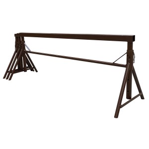 Brauner Schake Putzergerüstbock Combi, verstellbarer Gerüstbock für Putz- und Montagearbeiten.