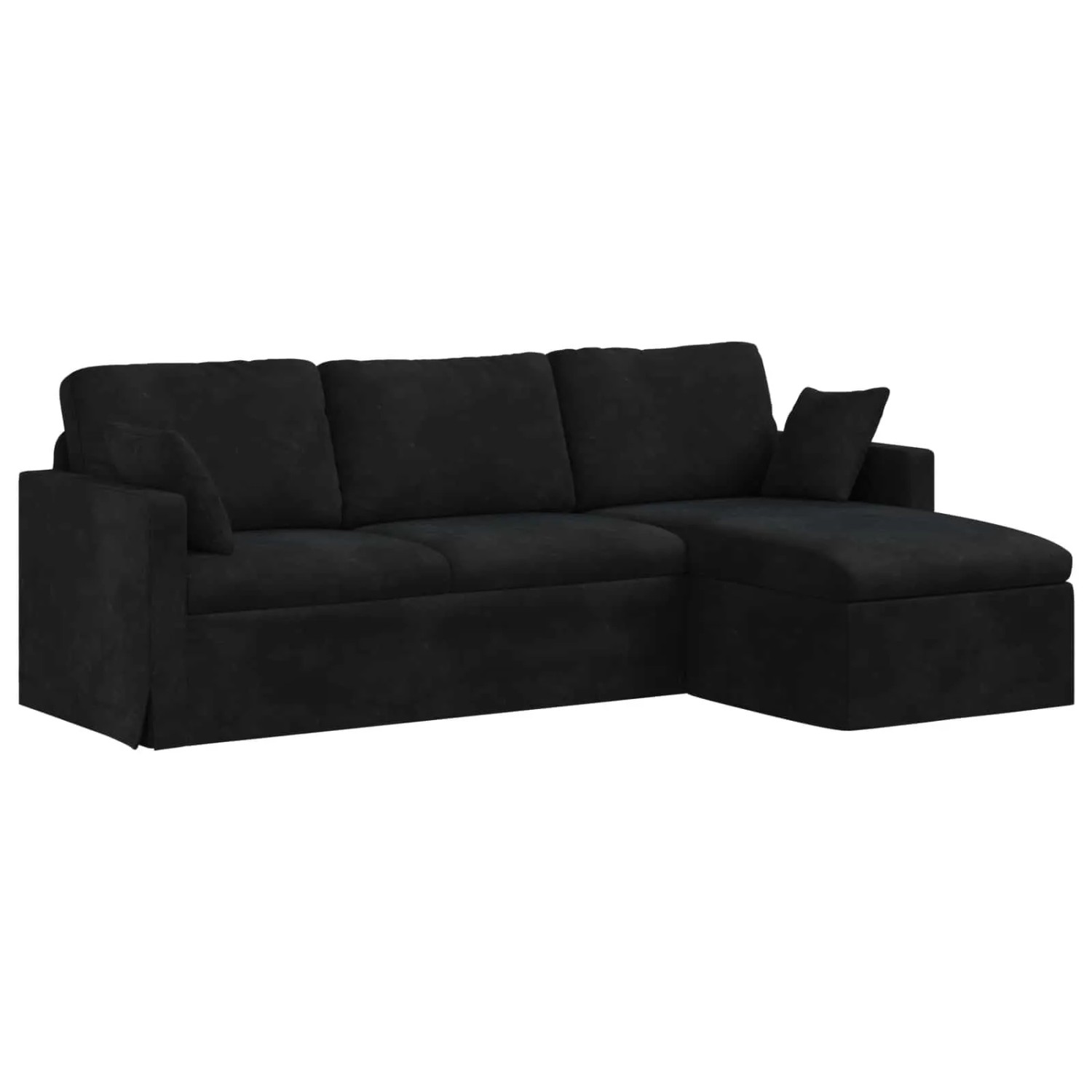 vidaXL Sofa Schwarz 198 x 134 x 80 cm Samt 42024473