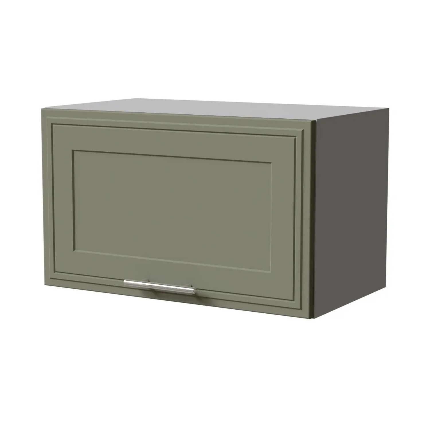 Feldmann-Wohnen Klapphängeschrank Salo W4B/60 Grau / Reed Green Matt 60 / 32,5 / 36cm - Blum Aventos Klappenbeschlag