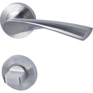 Rosetten-Garnitur Palma-R für Bad/WC, Edelstahl satiniert.