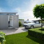 Biohort Gerätehaus AvantGarde, Gr. A6 mit Doppeltür, Quarzgrau-Metallic_4