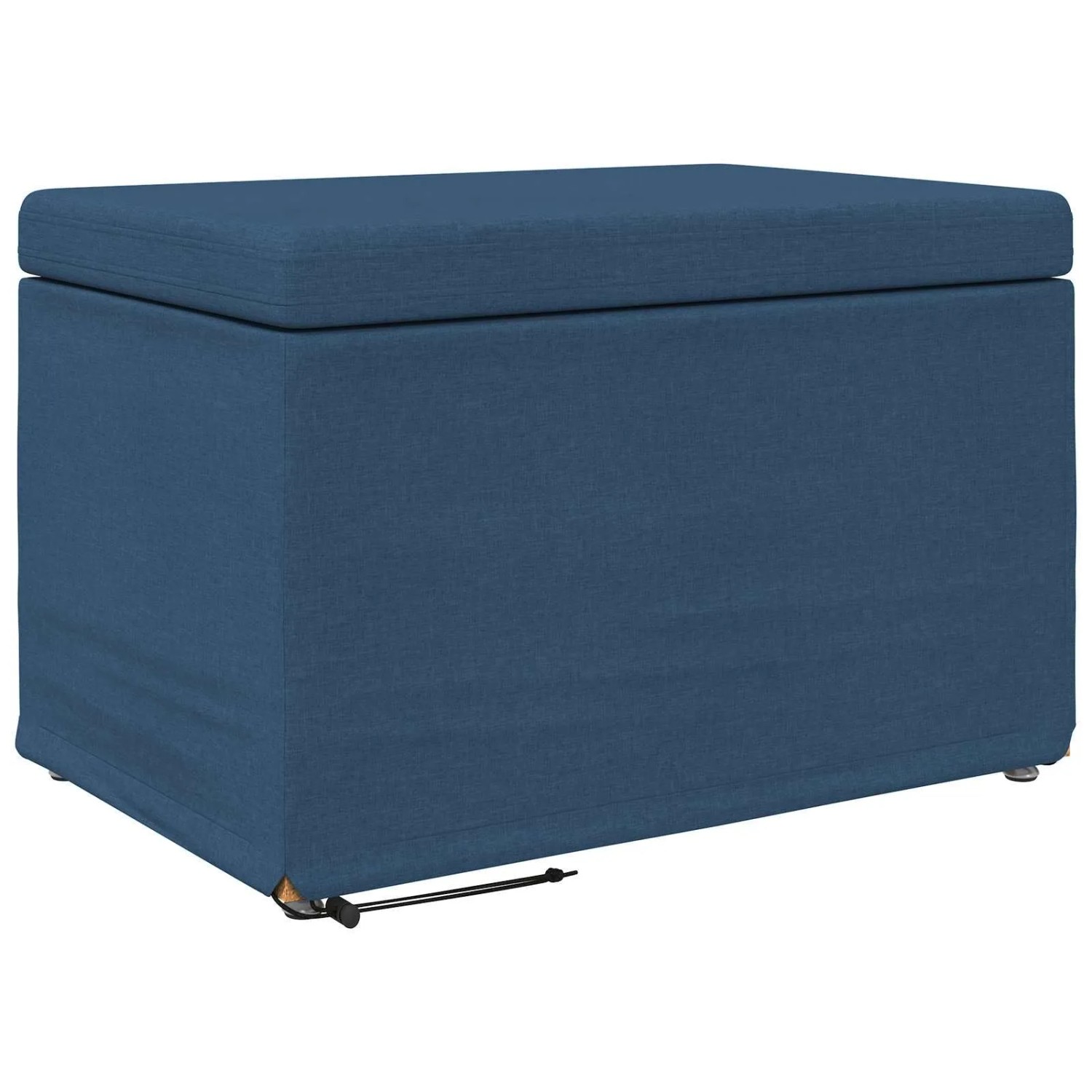 vidaXL Hocker Blau 61 x 41 x 40 cm Stoff und Pressholz 876763