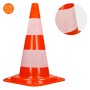 10er Set ECD Germany Verkehrskegel, 47cm, orange-weiß mit reflektierenden Streifen.