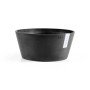 Ecopots Pflanzschale Frankfurt, dunkelgrau, 40 cm. Runde Form, ideal für Innen- und Außenbereich.