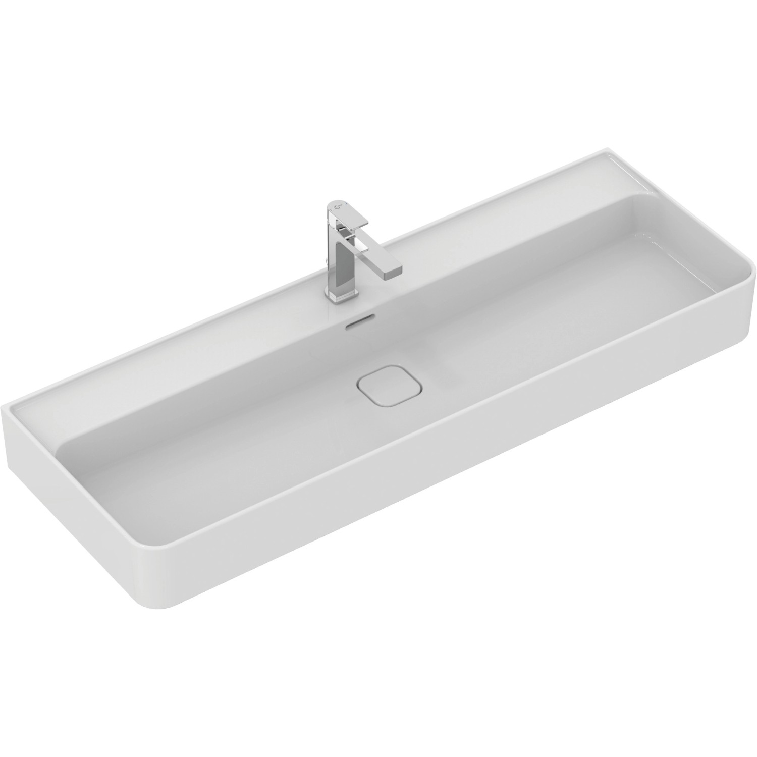 Weißer Ideal Standard Strada II Waschtisch, 120 cm, mit Hahnloch und Überlauf.