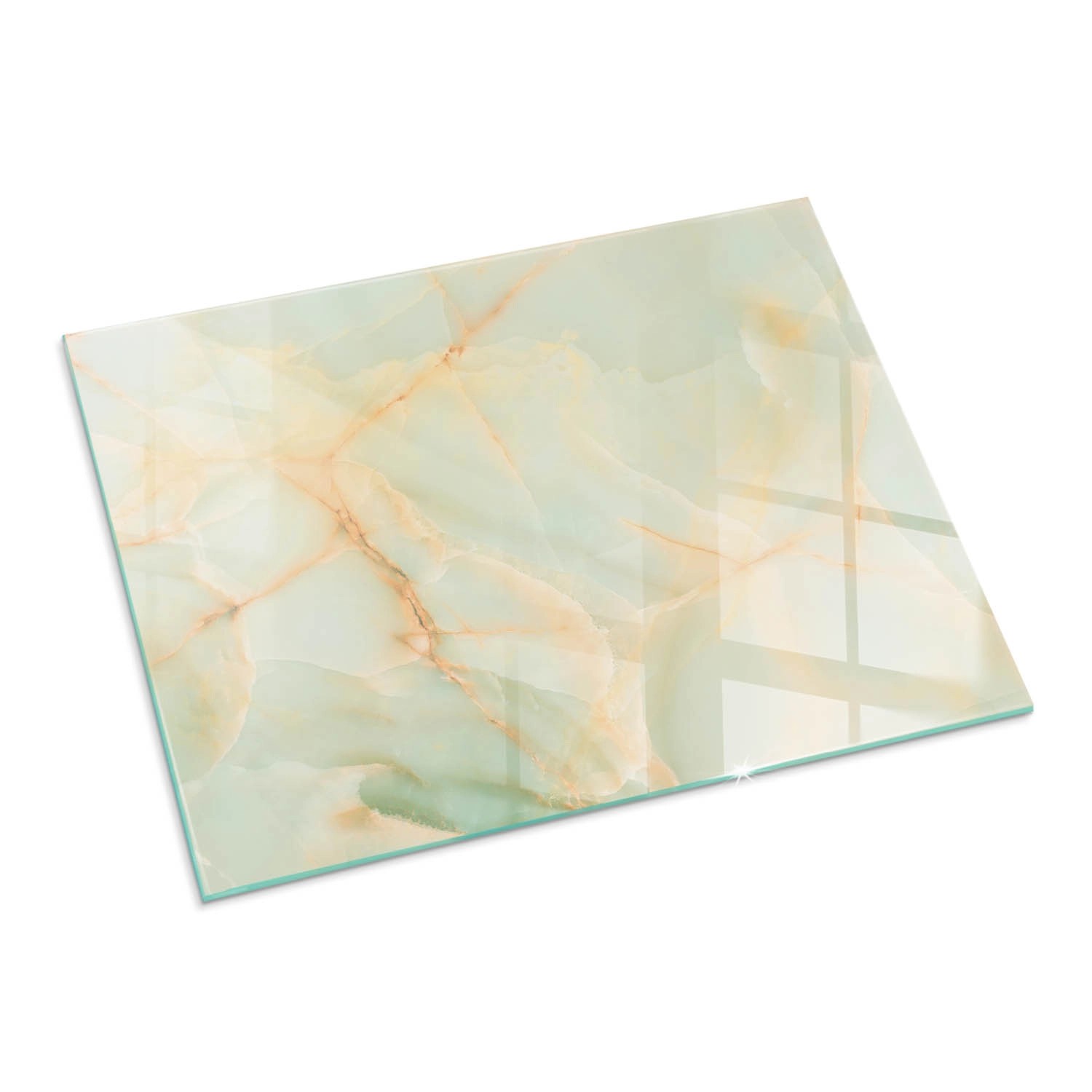 Tulup Glasplatte für Kamin Abstraktes Marmormuster Glas unter Kamin Rechtec günstig online kaufen