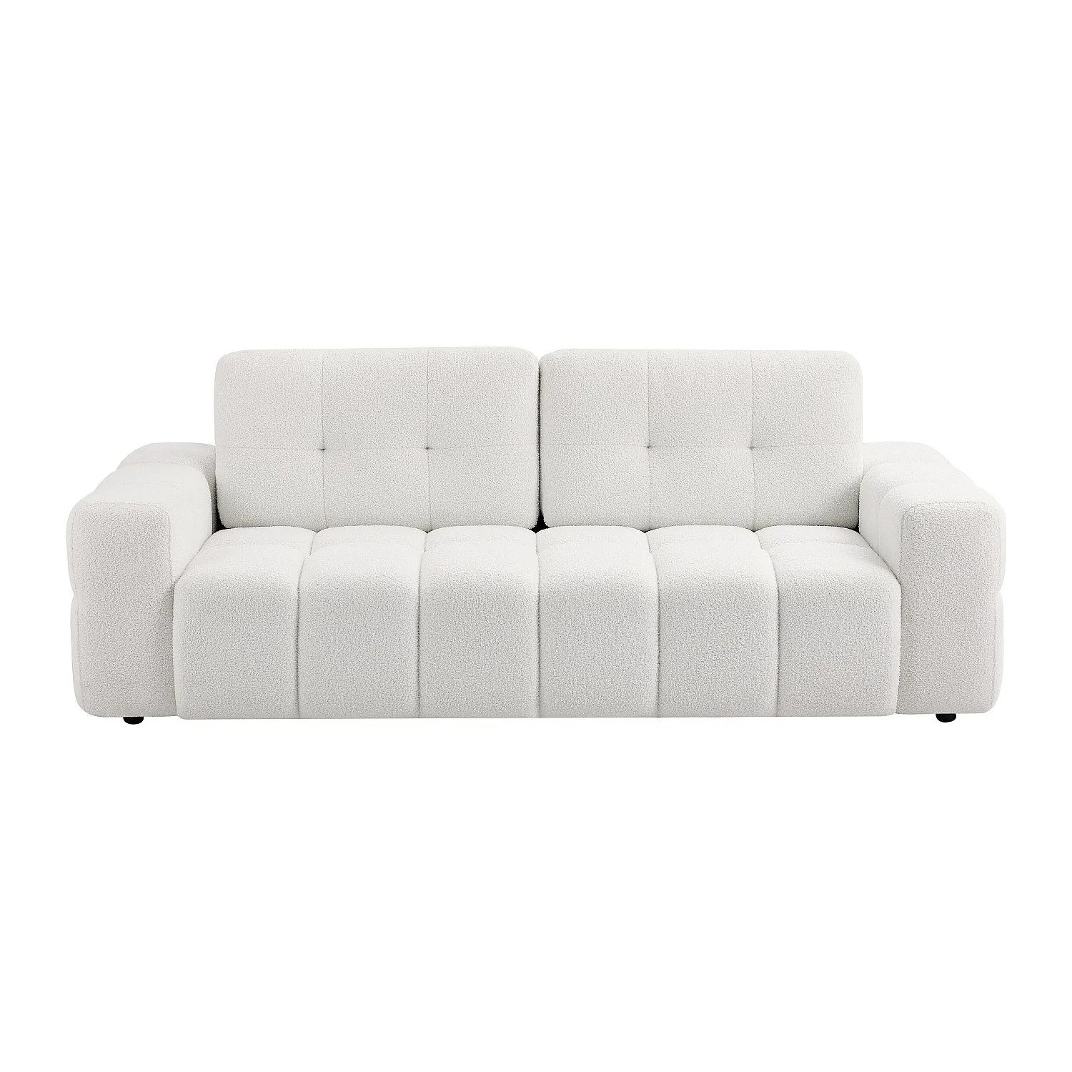 Vente-unique Sofa Ohne Schlafmöglichkeit Sopelana Weiß 220 cm