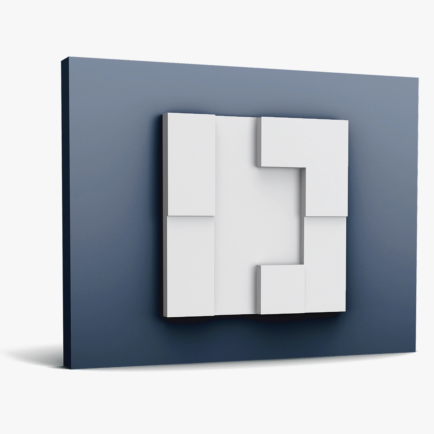 ORAC DECOR W103 MODERN CUBI 3D Wandpaneel Zierlement, 33,3 cm x 33,3 cm x 2,5 cm Weiß