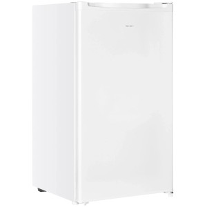 Weißer homeX Gefrierschrank, kompakter Tiefkühlschrank für kleine Haushalte.