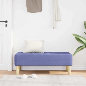 vidaXL Bank Jeans Blau 113 x 57 x 39 cm Stoff 42001945